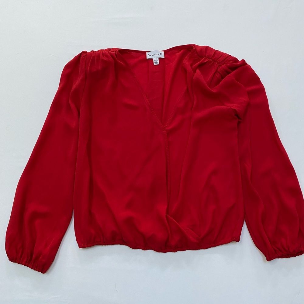 Veronica M Navy A-Line Shirt XS Made in the USAVer